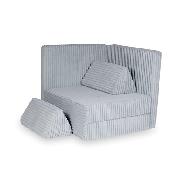 Montessori Comfort Waffle Grå Legesofa
