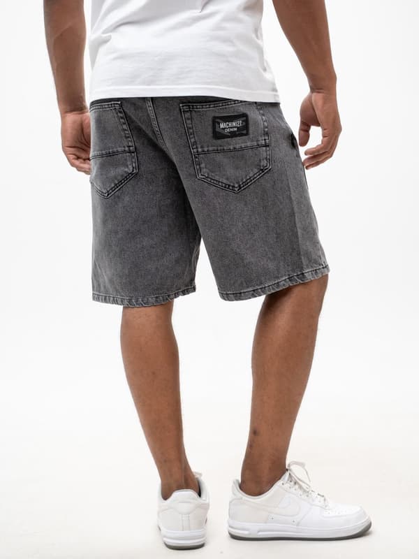 Herr Mörkgrå MyStars Svarta Basic Jeansshorts 30
