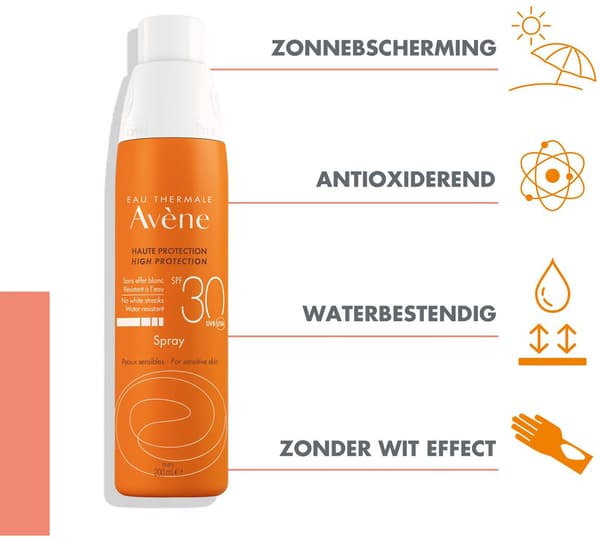 Avène Solaires solcremespray til sensitiv hud SPF30 200 ml