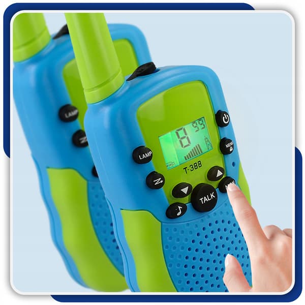 [pacza] Walkie-talkie-set för barn 3 delar Z3322
