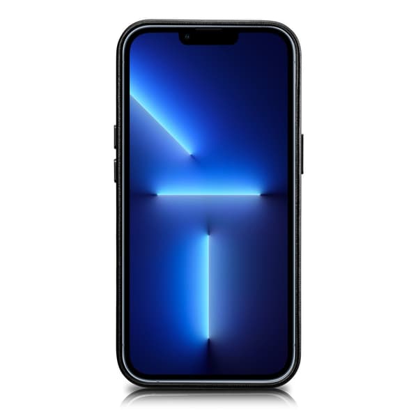 Ægte læderetui til iPhone 14 Plus MagSafe-etui Læder sort