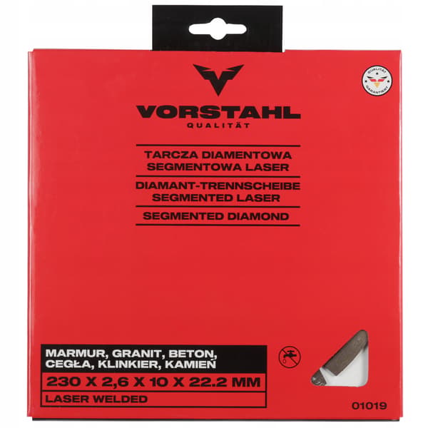 Segmenteret diamantklinge til skæring af beton 115 mm Vorstahl QUALITY