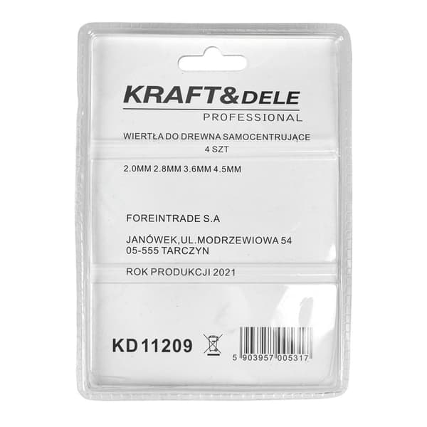 Självcentrerande borrar KD11209
