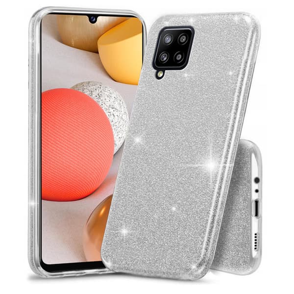 Glitteretui til Samsung Galaxy A42 5G, Sølv