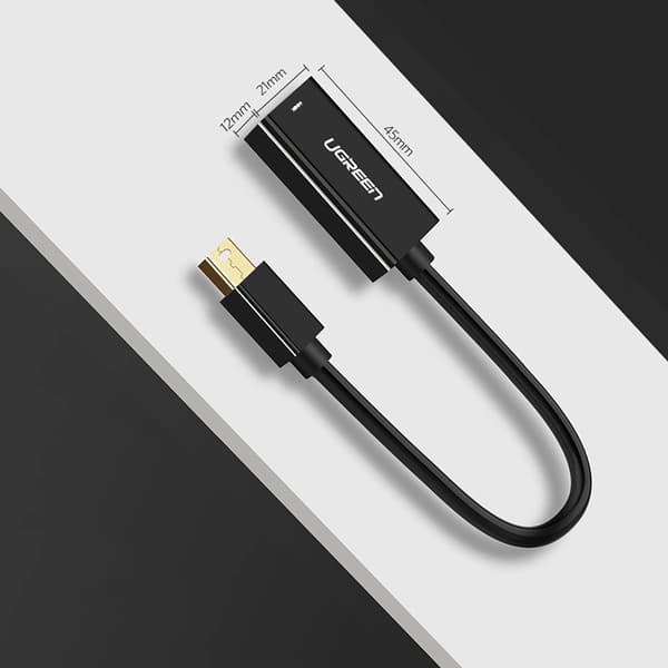 Mini DisplayPort til HDMI FHD 1080p adapter - sort
