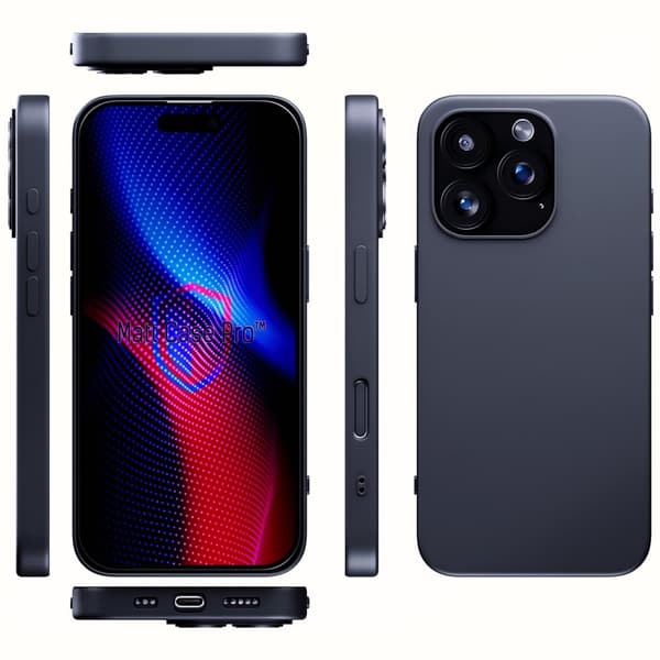 3MK Matt Case Pro för iPhone 16 Pro, Svart