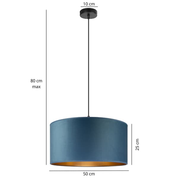 Tornado AL1 lampe, jeansfløjl-guld