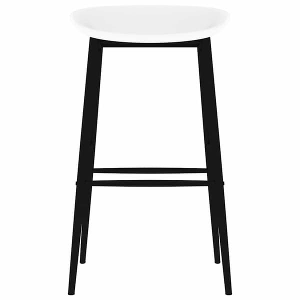 vidaXL Barstole, sæt med 4, hvid