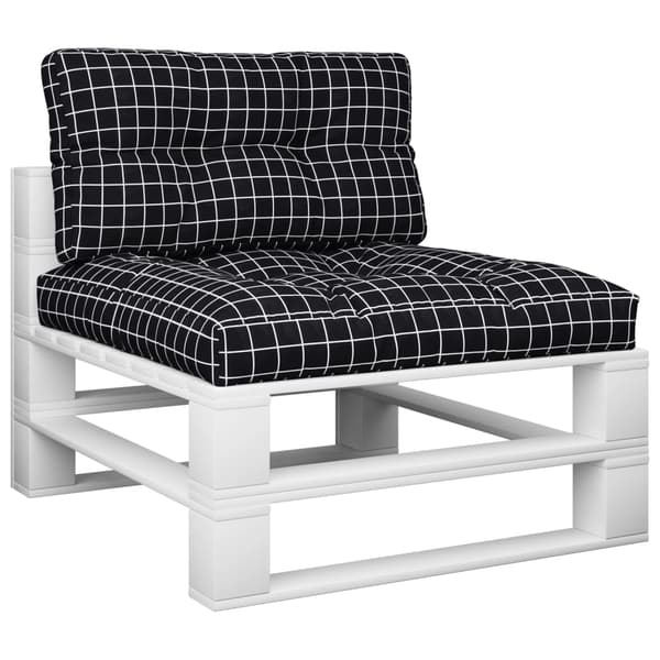 vidaXL pallehynder, 2 stk., sort ternet stof