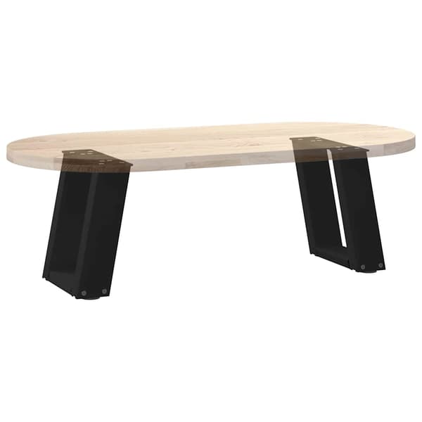 vidaXL sofabordsben, 2 stk., sort, 30x(30-31) cm, stål