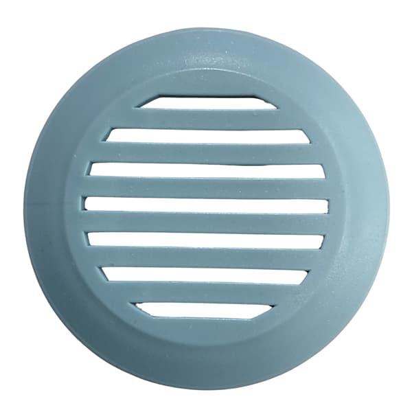 Ventilationsåbning til møbelskab, diameter 50, grå, 10 stk.