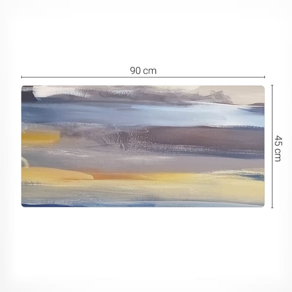Skridsikker gamingmusemåtte abstrakt landskab 90x45 cm