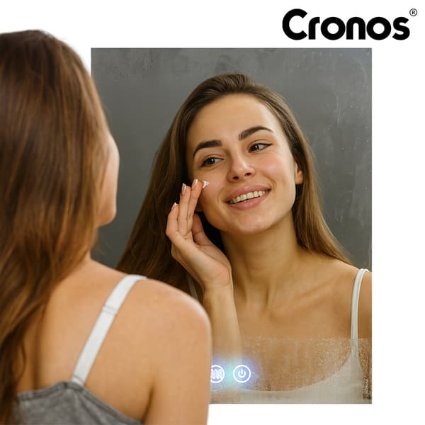 Cronos uppvärmd spegel rektangulär 60x80cm