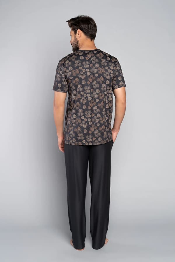 Pinus herrpyjamas kortärmad, långbyxor S