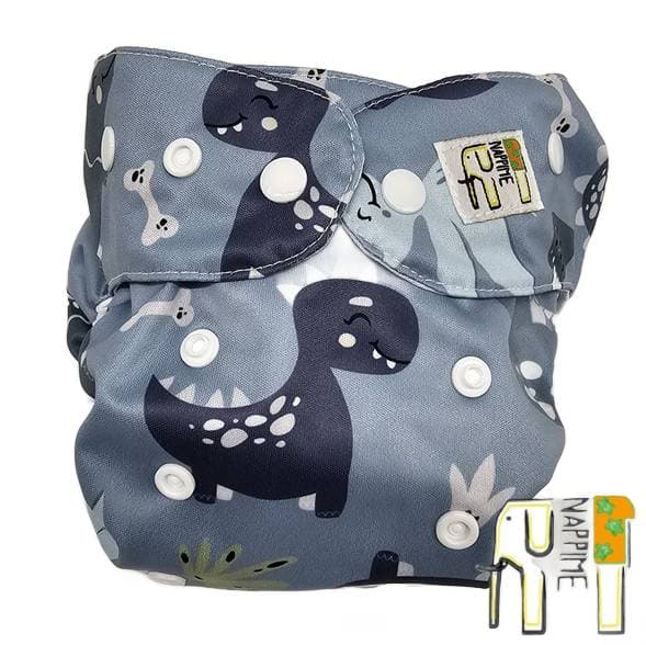 NappiMe MINI POCKET MICROFLEECE DINO Genanvendelige Bleer