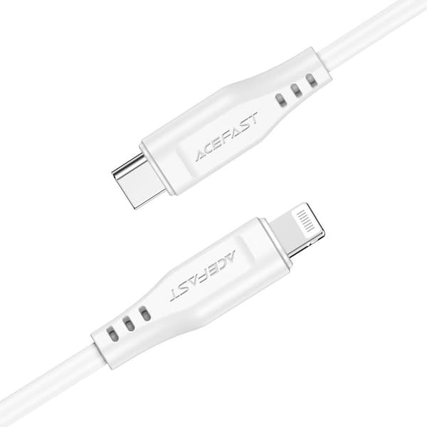 Kabel för iPhone MFI USB-C - Lightning 30W 3A 1,2m vit