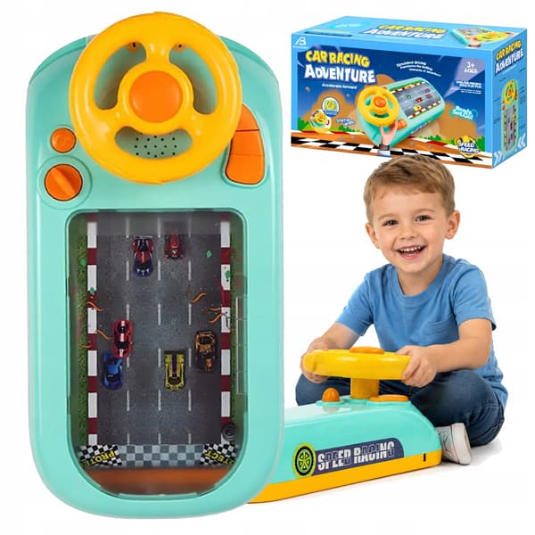 [paczb] Körsimulatorratt för barns racingkonsol Z3484