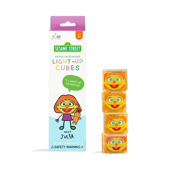 Sensoriska kuber som lyser i vattnet - Julia, 4 st., Glo Pals