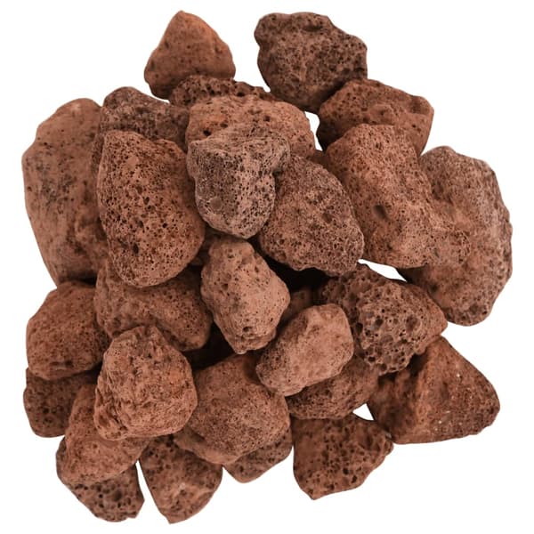 vidaXL Vulkansten, 25 kg, Röd, 3-5 mm