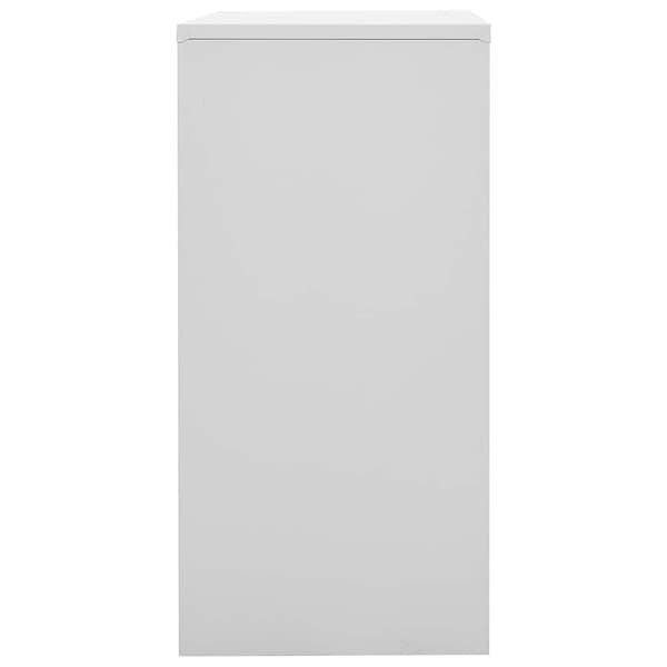 vidaXL Låsbart skåp grå/blå 90x45x92,5 cm stål
