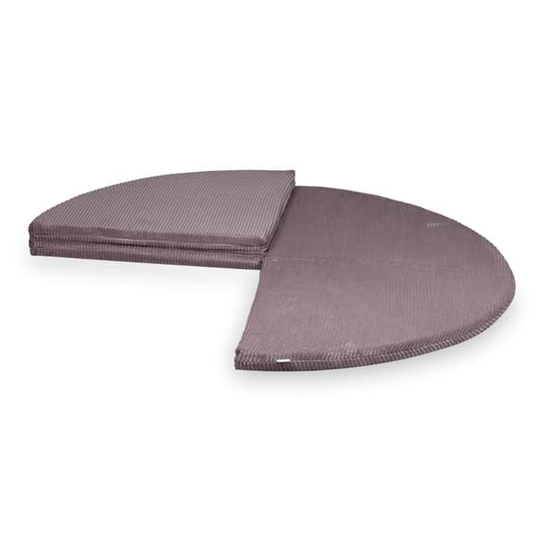 Rund foldemåtte, diameter 160, Corduroy Lavendel