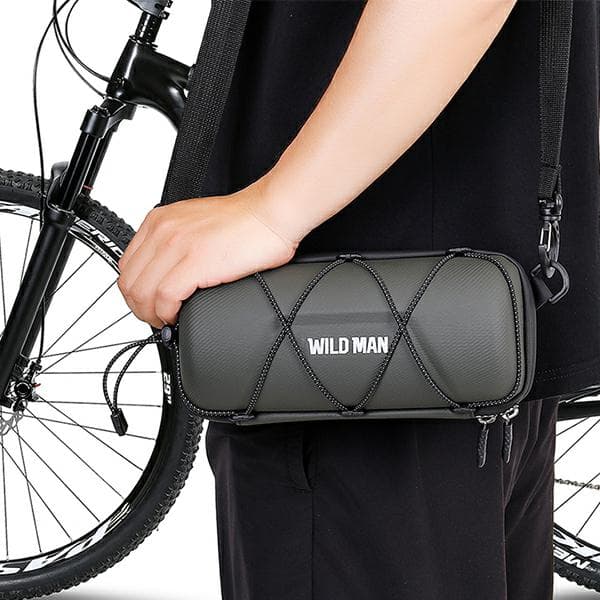 Styrtaske, cykelholder WILDMAN GD7X, sort