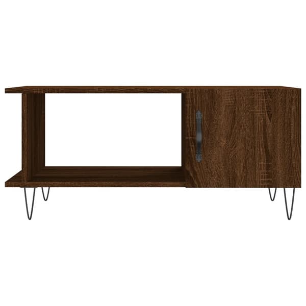vidaXL sofabord brunt egetræ 90x50x40 cm
