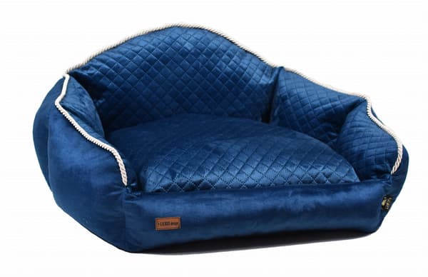 Charlotte marinblå soffa M - 80cm x 70cm