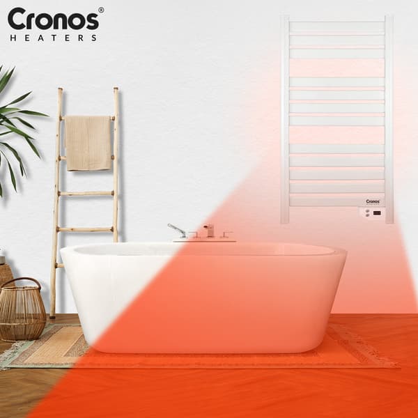 Cronos TW-500 elektrisk badeværelsesradiator hvid