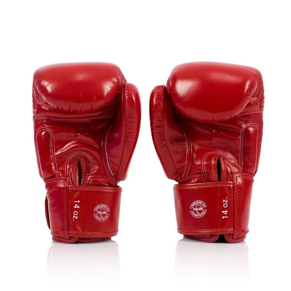 Fairtex boxningshandskar i äkta läder BGV19 röda 355 ml