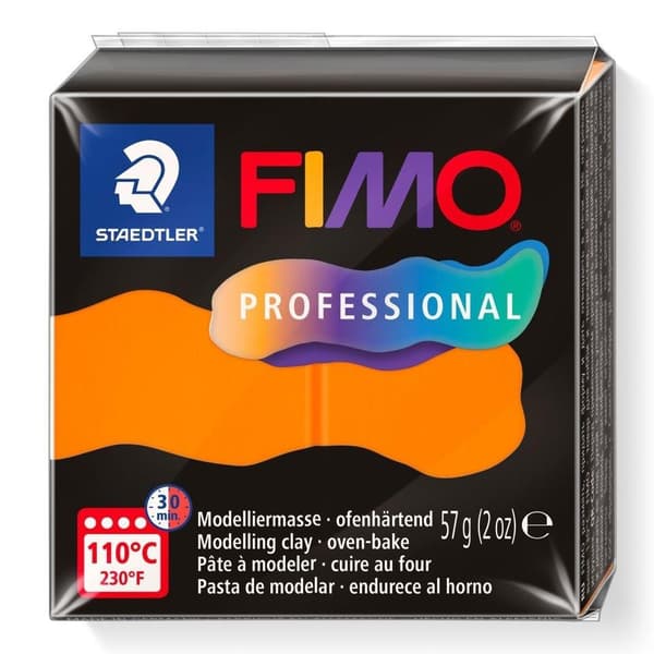Fimo polymer ler 57g orange