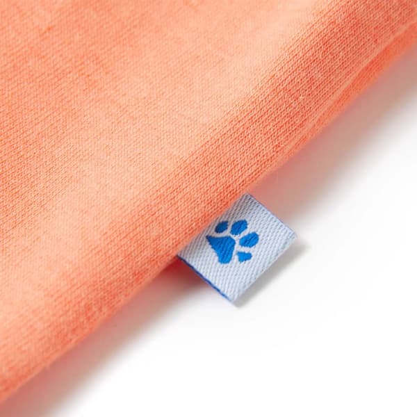 Barn-T-shirt, neonorange, 140