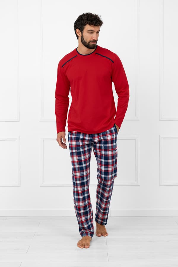 Öland herrpyjamas långärmad, långbyxor M