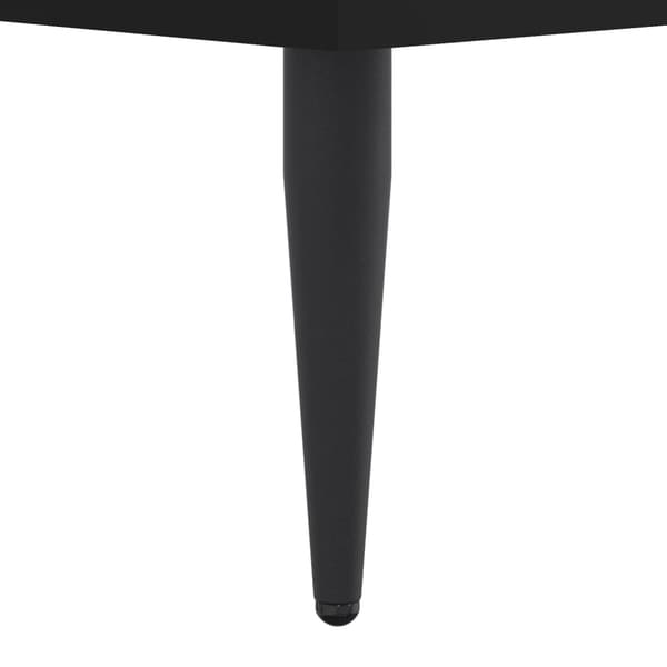 vidaXL sengestel, sort, 140x190 cm, træbaseret materiale