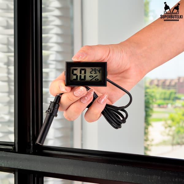 Digital termometer med sond på kabel