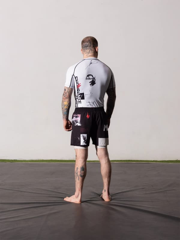 Manto Rashguard Lyhythihainen Overhead Valkoinen S