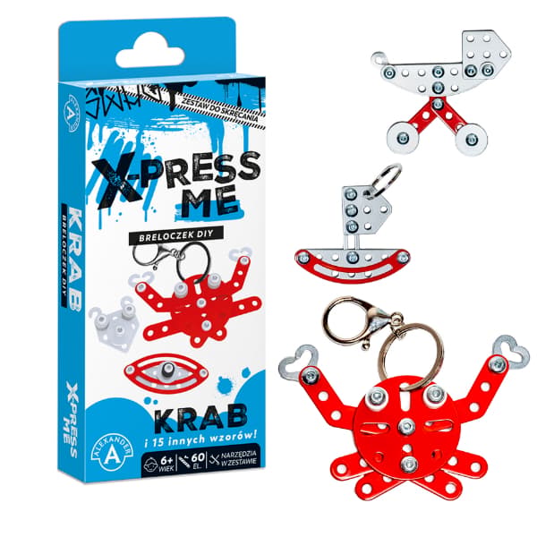 X-Press Me. Tee-se-itse-avaimenperä. Rapu.