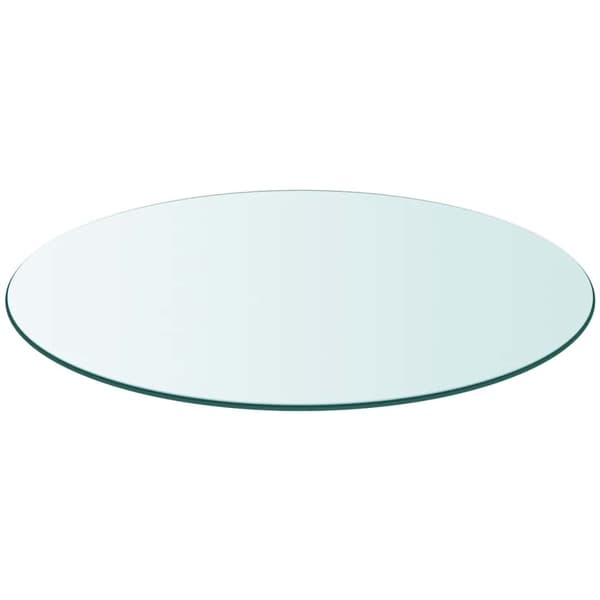vidaXL rund glasbordplade 600 mm