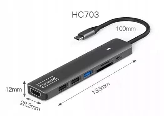 HUB 7-i-1 HS-HC703 adapter