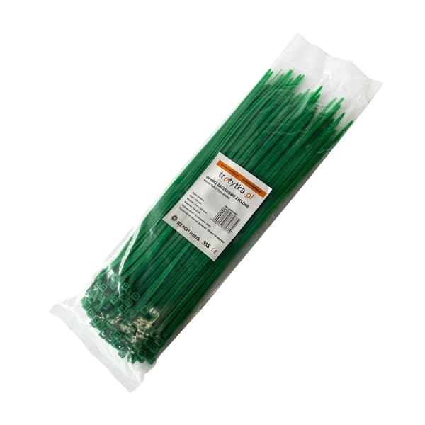 Kabelbindningar Tretytki - UV 3,6 x 250 mm, gröna