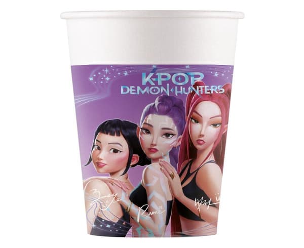 K-pop Demon Hunters pappersmuggar 200ml 8st