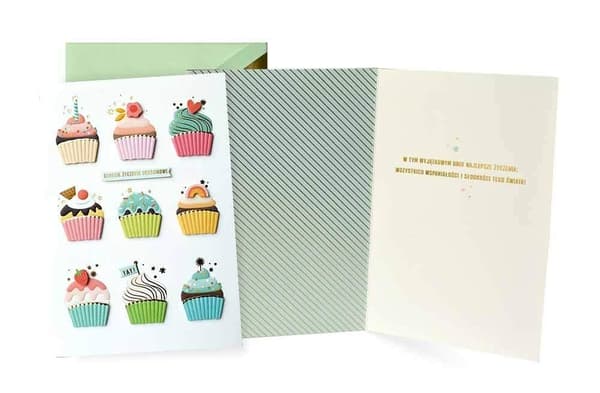 Cupcakes Fødselsdagskort