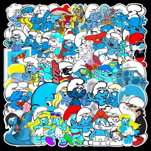 Smurffit-tarrasekoitus 50 kpl