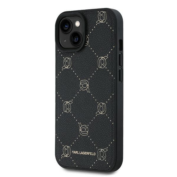 Karl Lagerfeld Magsafe Karl Heads-etui til iPhone 15 Plus, sort