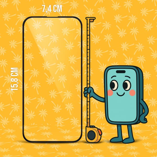 9D Flexi Palm Keramisk Glas til iPhone 14 Pro Max