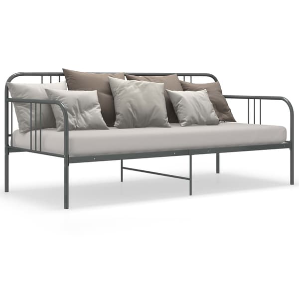 vidaXL Soffram grå metall 90x200 cm