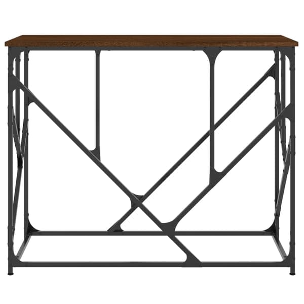 vidaXL konsolbord brunt egetræ 100x40x80 cm
