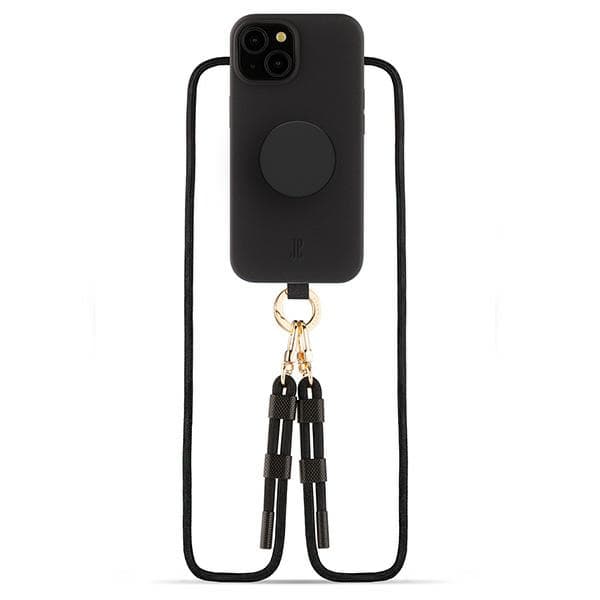 Just Elegance 3in1 PopGrip -kotelo iPhone 15:lle, musta