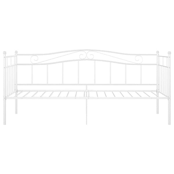 vidaXL Soffram vit metall 90x200 cm