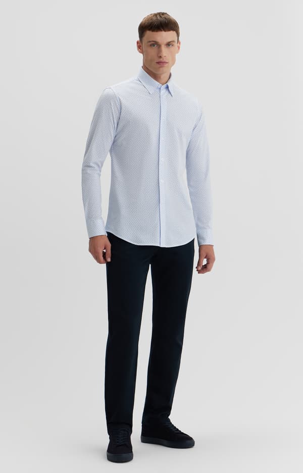Slim fit -paita printillä L